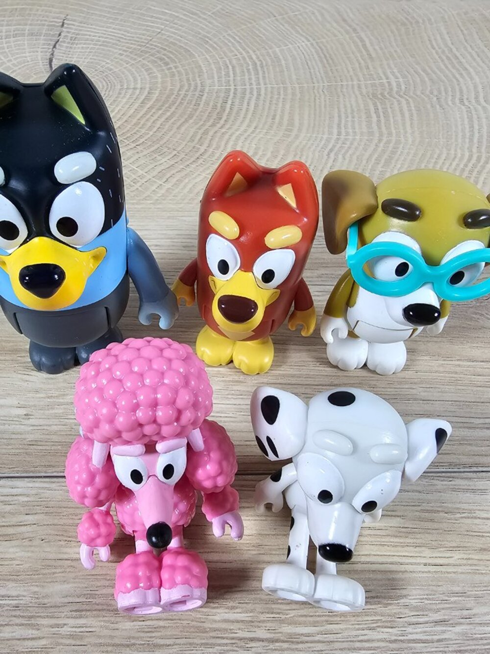Moose Toys Bluey Figures Lot of 5 Bandit Heeler Dad Rusty Honey Coco Chloe - Picture 3 of 10